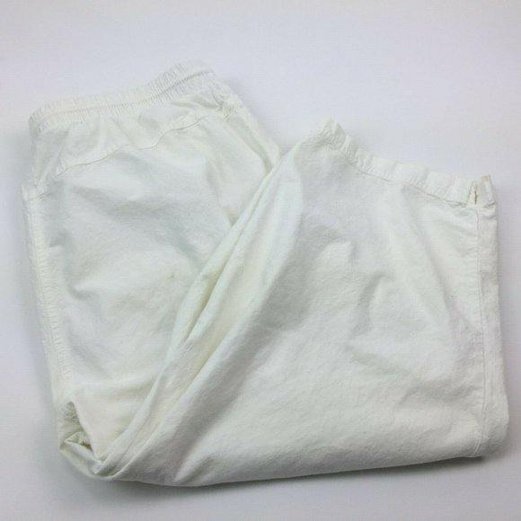 Erica Women's White Elastic Waist Shorts Stretch 100% Cotton Large - Picture 2 of 9